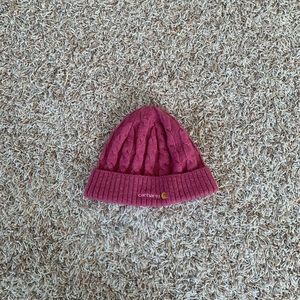 Womens Pink Cable Knit Carhartt Beanie 